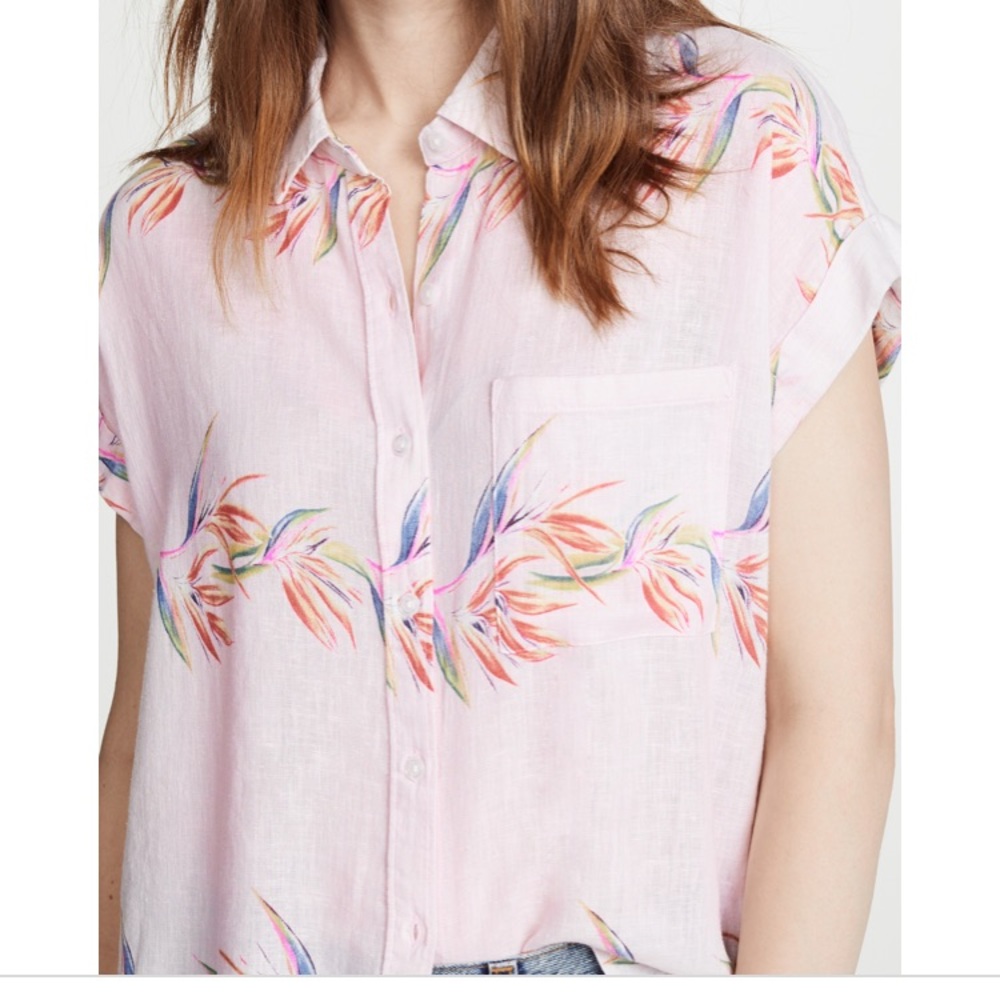 Rails blush bird of paradise top